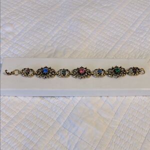Vintage Coro Elegant Multi-Color Bracelet